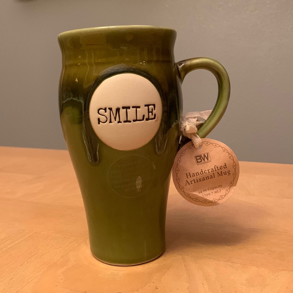 Avocado Ceramic mug, 18 oz, design in Boston Warehouse Trading Corp